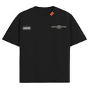T-shirt Supported Unisexe Oversize coton souple parfait pour les festivals, la musique et profiter de la Stage ! De couleur noirX