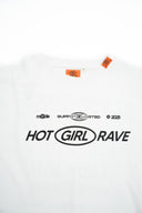 T-shirt Crop Girls Club Blanc