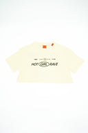 T-shirt Crop Girls Club Jaune