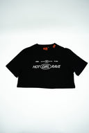 T-shirt Crop Girls Club Noir