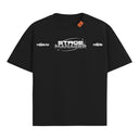 T-shirt Supported Unisexe Oversize coton souple parfait pour les festivals, la musique et profiter de la Stage ! De couleur noir