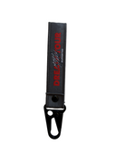 Porte-clé Mosimann X Supported de couleur gris et rouge
