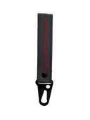 Porte-clé Mosimann X Supported de couleur gris et rouge