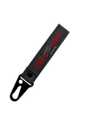 Porte-clé Mosimann X Supported de couleur gris et rouge