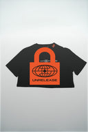 T-shirt Crop Girls Club Noir