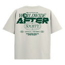 T-shirt Supported Oversize  coton souple parfait pour les festivals, la musique et les After de couleur blanc