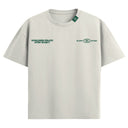 T-shirt Supported Oversize  coton souple parfait pour les festivals, la musique et les After de couleur blanc