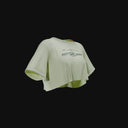 T-shirt Crop Girls Club Blanc
